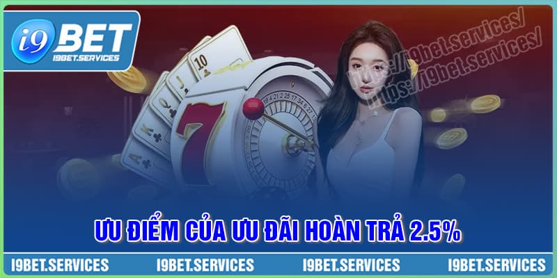 Ưu điểm của khuyến mãi hoàn trả 2.5% khi tham gia